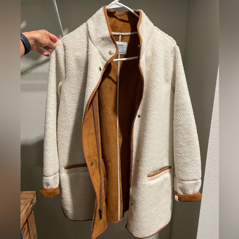 Old Navy- Women’s Sherpa and Faux Suede Lined Jacket